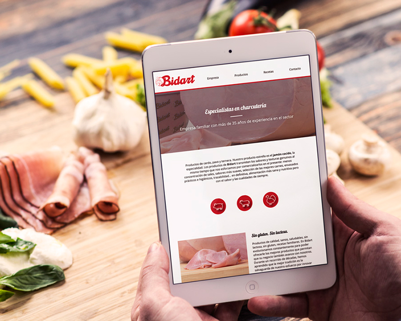 Diseño web Bidart