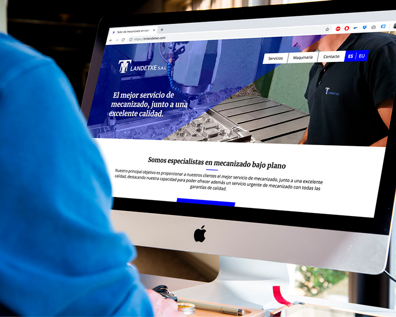 Diseño web TM Landetxe