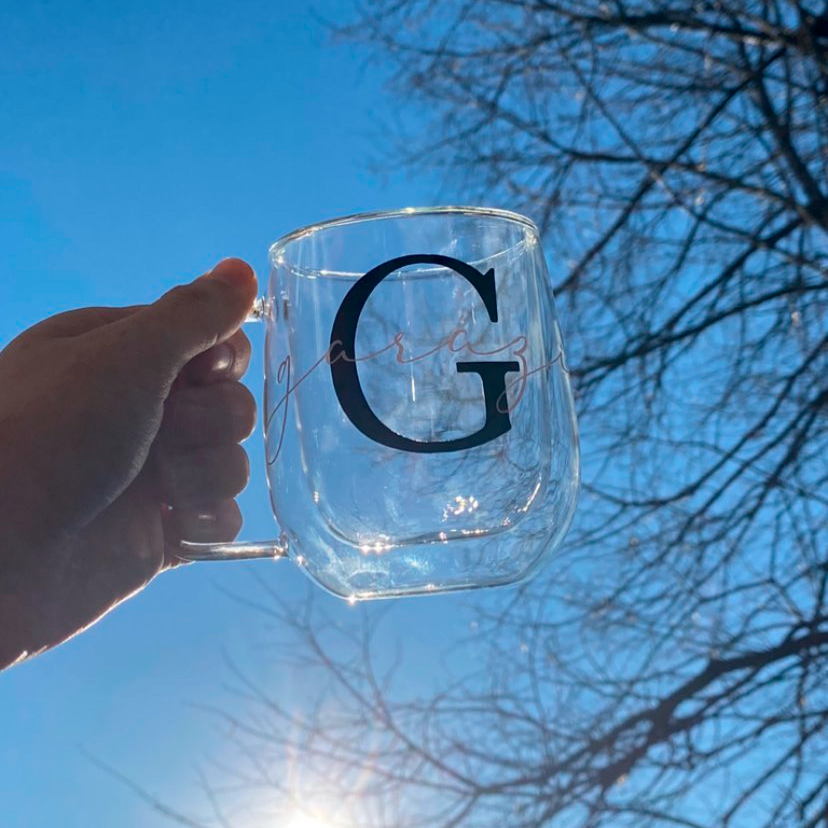 Taza cristal personalizada